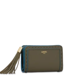 Femme Lancel Portefeuille rectangulaire compact zippé